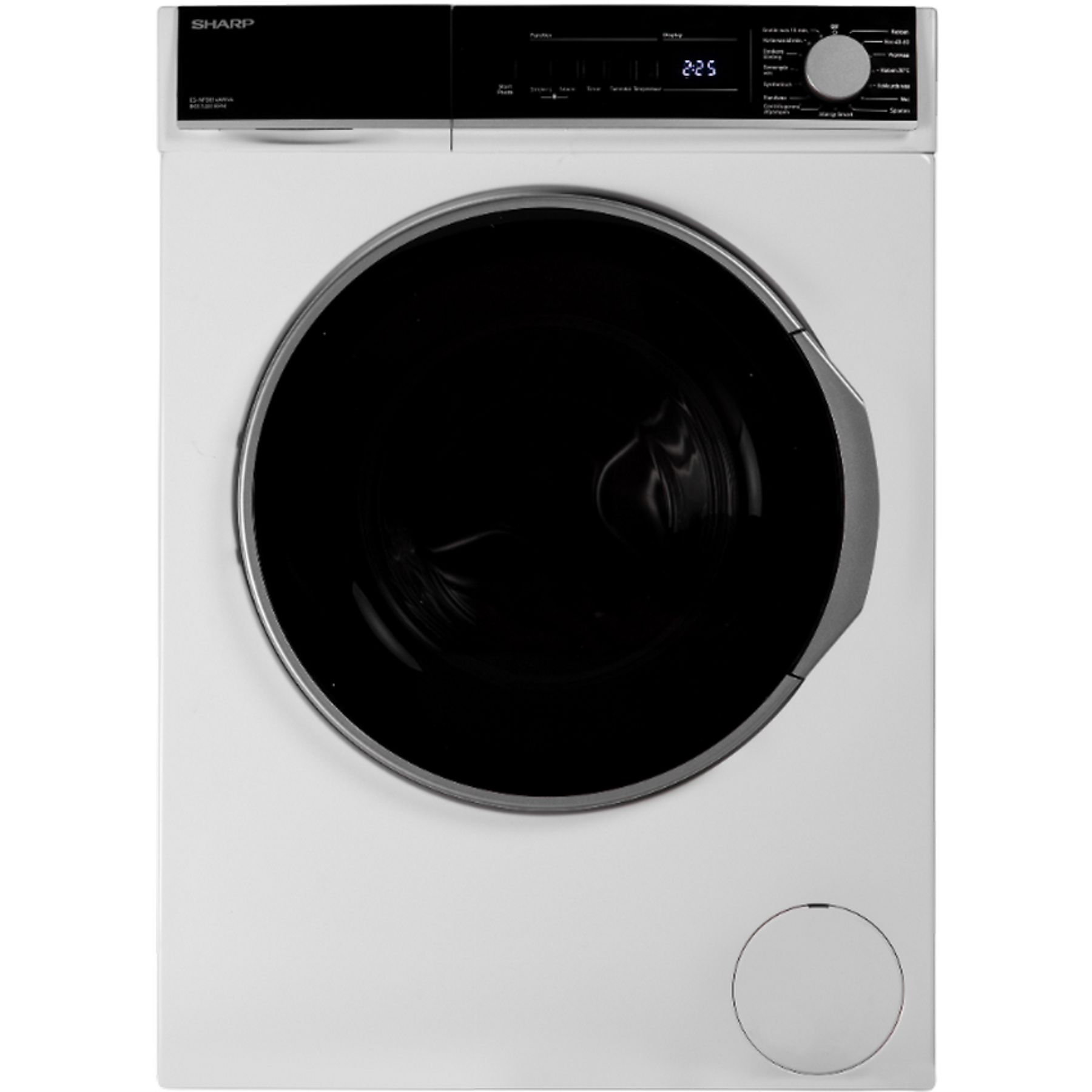 SHARP ESNB814AWNA9BX - Wasmachine Voorlader - 8 kg - 1400 rpm - 76 dB