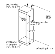 Siemens IQ500 KI81RADE0 - Inbouwkoelkast